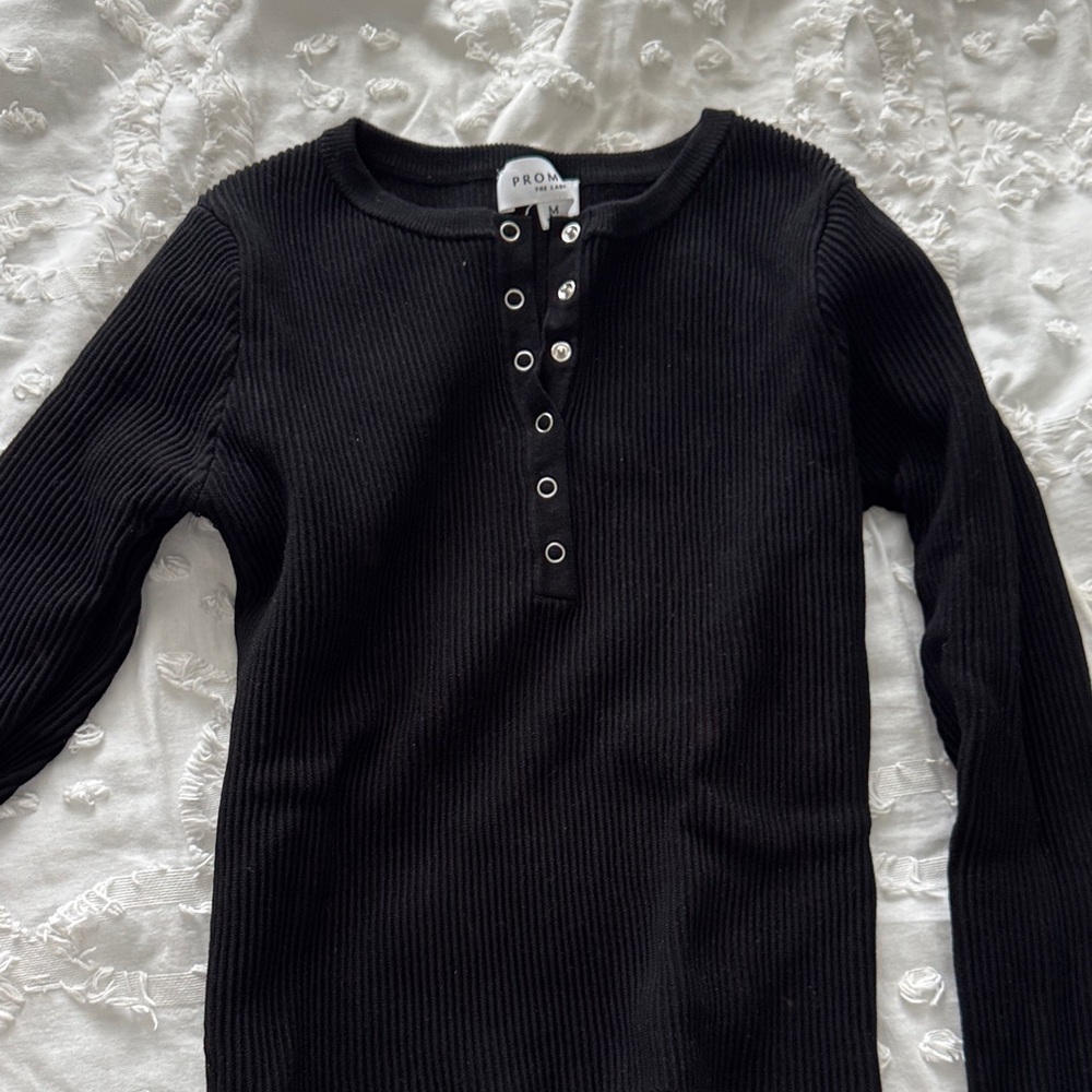 Black Long Sleeve Top